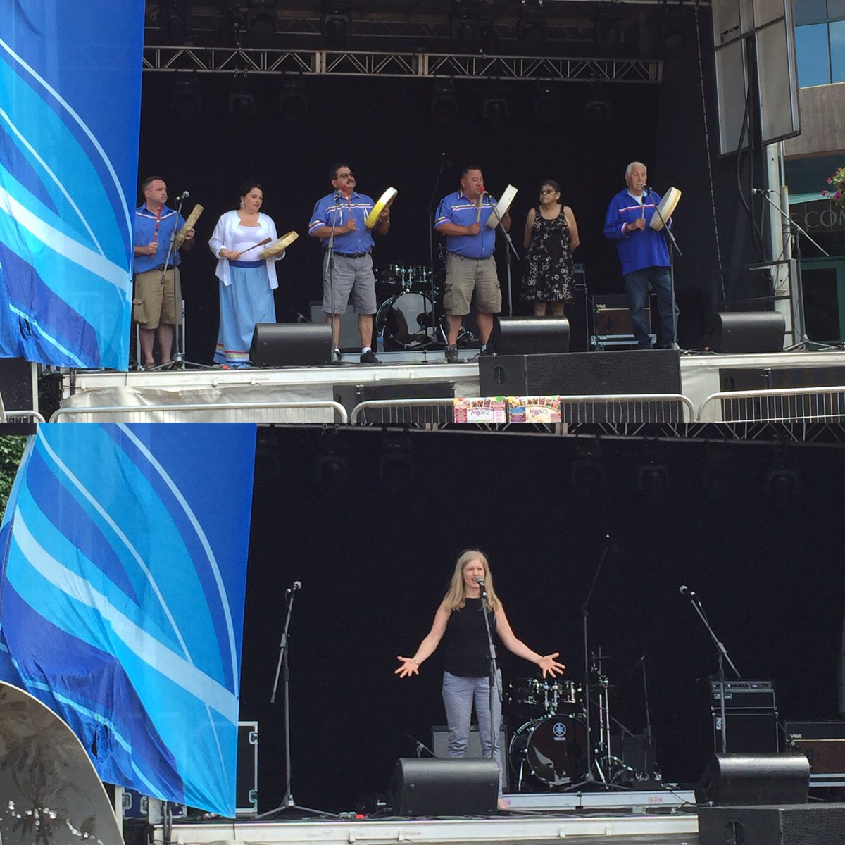 It was great Mayor Dawn Arnold could introduce the Elsipogtog Spirit Singers. Perfect start! <a href="/CityofMoncton/">City of Moncton</a>