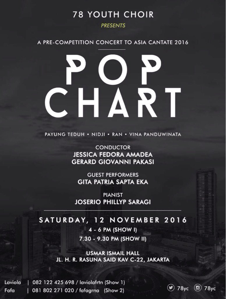 78 Youth Choir presents The 9th Annual Concert : "POP CHART"