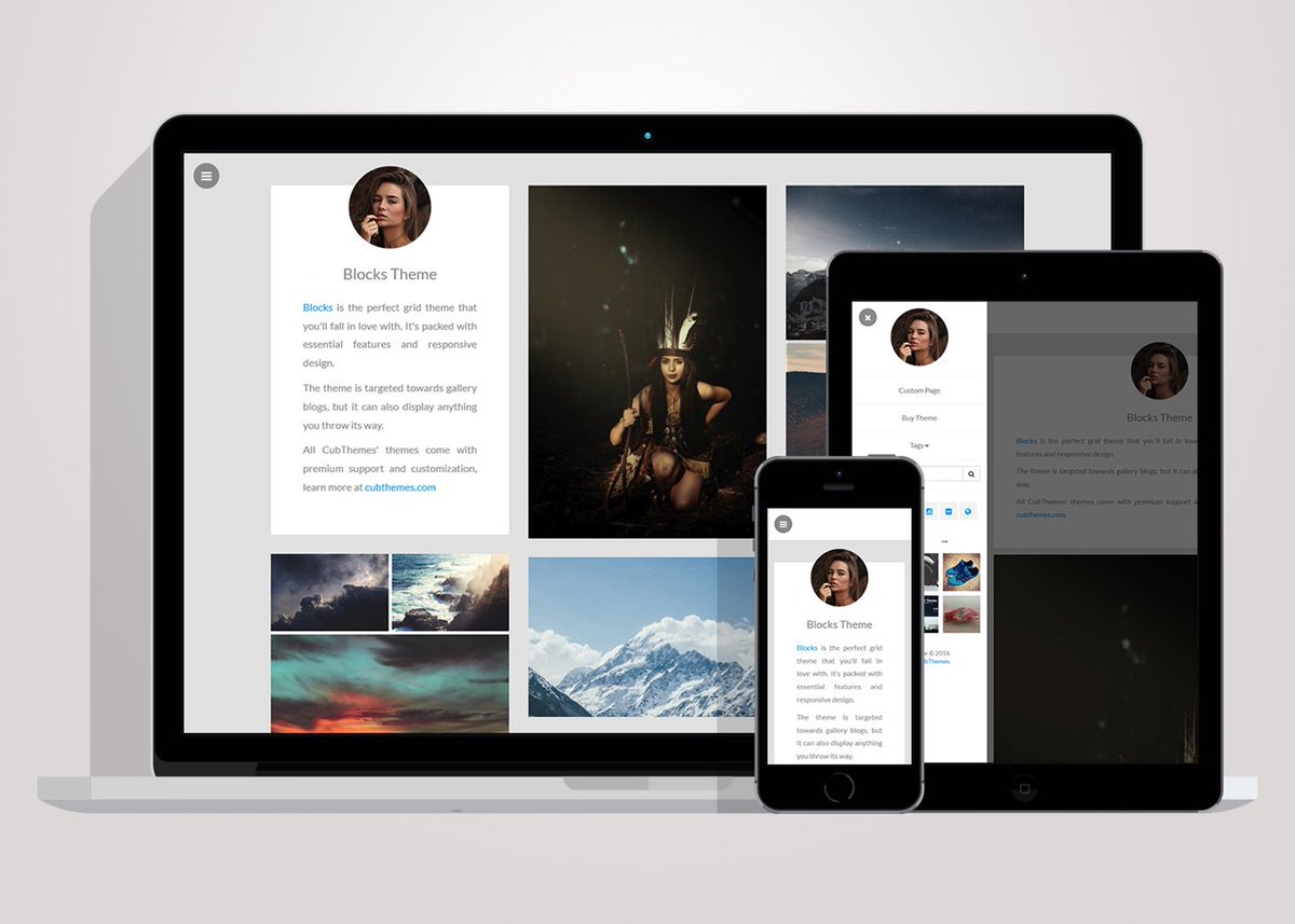 CubThemes's tweet photo. New theme released - Blocks, see live demo at https://t.co/HeGqAMORqk, purchase at https://t.co/GXH1dlg0Hs https://t.co/K5Y7onG0OX
