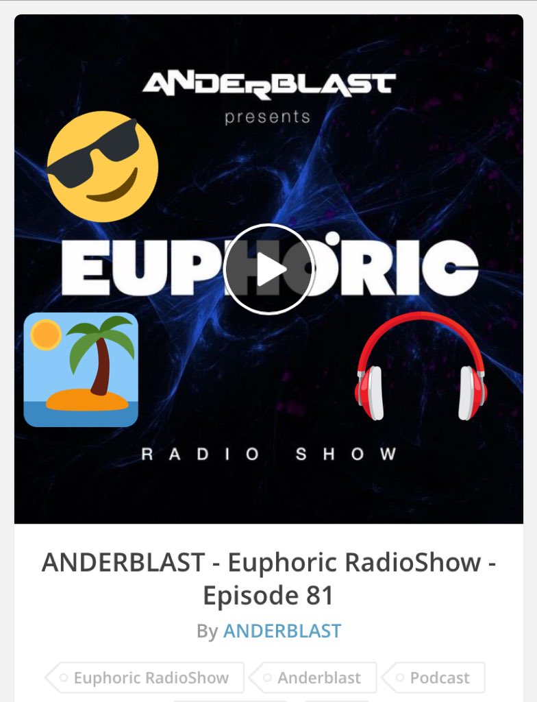 euphoric_radio's tweet image. A lot of new Music in this fresh #EuphoricRadioShow ep.81 !!
Listen for Free on #MixCloud ▶️ mixcloud.com/ANDERBLAST/and…