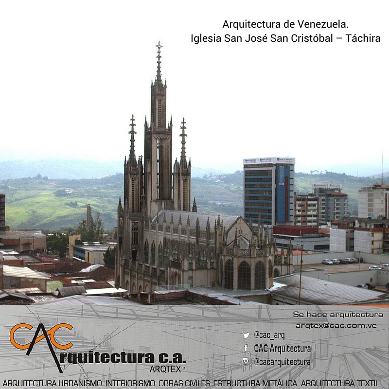 CAC_arq's tweet photo. #SabíasQue la iglesia San José cuenta con la fachada más alta del Táchira con una altura de 70 metros. https://t.co/W8UYLR0HDd