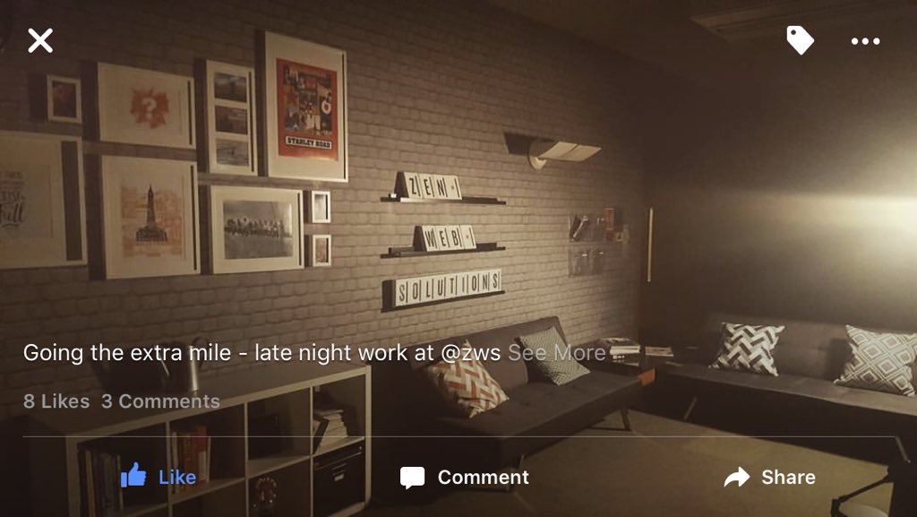 zws's tweet photo. One of our senior developers working late last night #ExtraMile @ripzay #YoureAStar https://t.co/V2AVXgt5J1