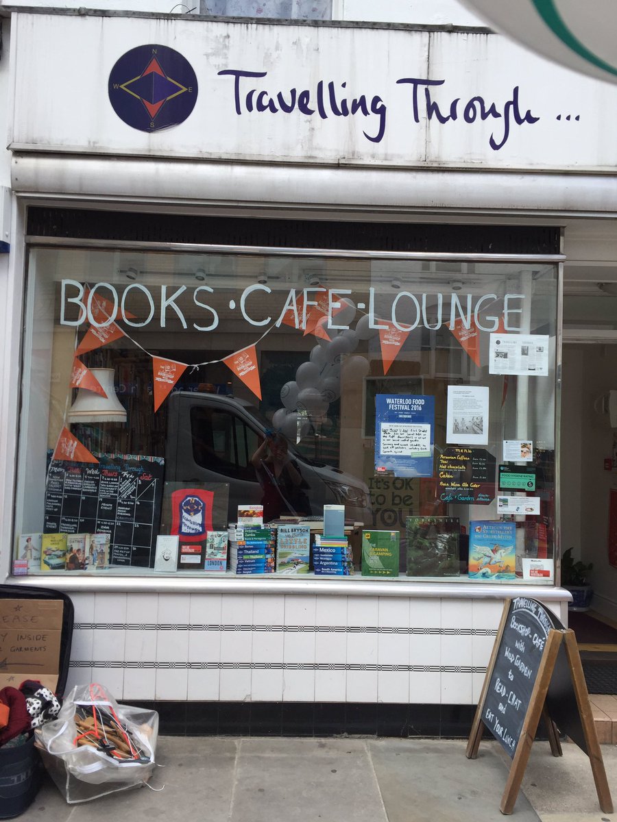 Ready for first #Talktomeday event with #@teawstrangers. Happening now in gorgeous <a href="/Trvllng_Thrgh/">Travelling Through... the World and Life</a> bookshop/cafe