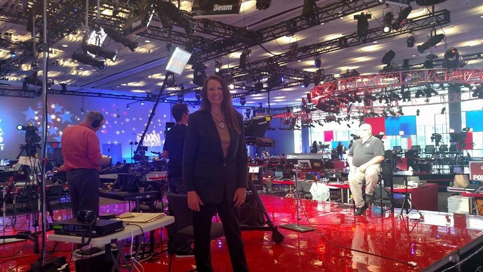 kendalunruh's tweet photo. Kendal on TPN (Trump Push Newtwork) otherwise known as Fox Network. #TPN #rnc16 https://t.co/y4MQ7a6Kpi