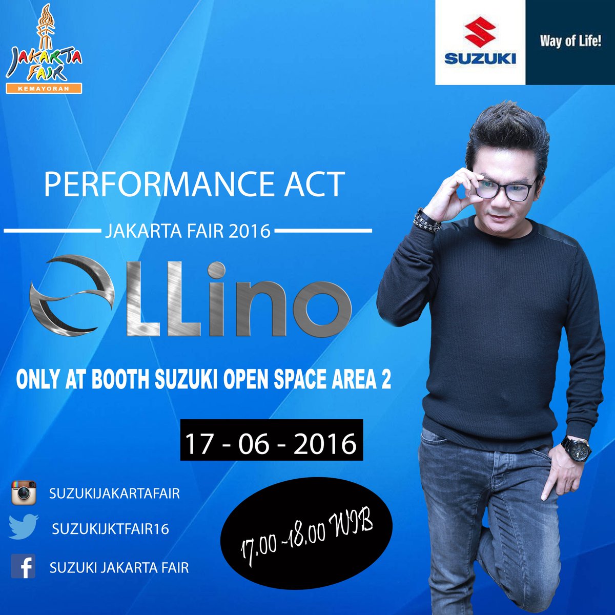 ozhie_JIM's tweet photo. @ELLino_Edie bakal ngeramein lgi @JakartaFairID booth @suzukijktfair16 besok, jam 5 sore #JKF2016 https://t.co/v26iJkMpSW