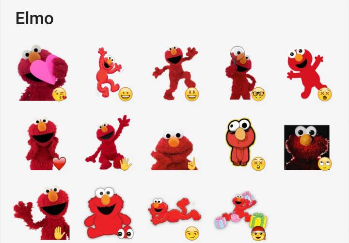 Elmo stickers pack. telegram.me/addstickers/ElmoElmo. #telegramstickers. #t...