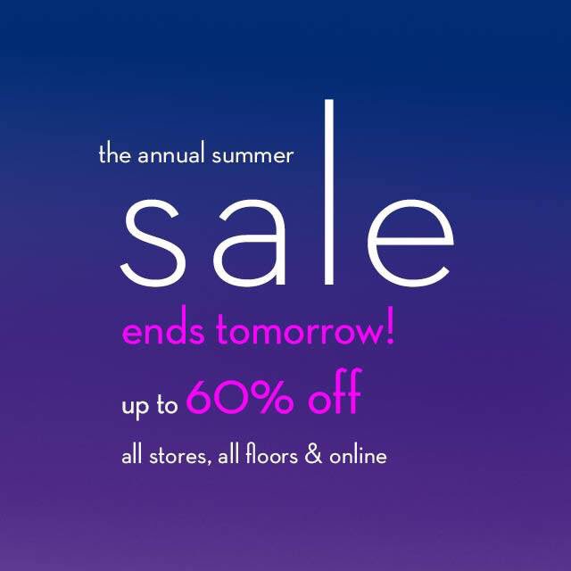 abchome's tweet image. two days left. the annual summer sale ends tomorrow! #abchome bit.ly/ZScMFj