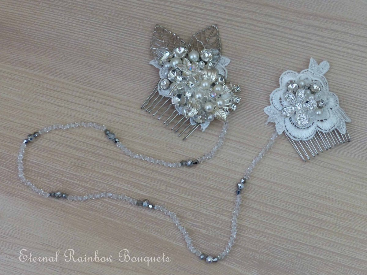 Our new hair accessory - vintage style double comb #weddinghairaccessories