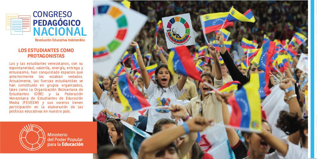 Se consolidó en los últimos años la @OBEVenezuela como fuerza estudiantil #RevoluciónEducativa