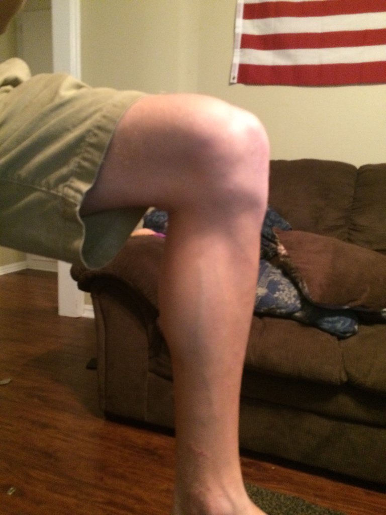 wrathfulapes's tweet photo. to all the questions we got: YES the leg is still shaved! #smoothgrooving https://t.co/h1vsudwliX