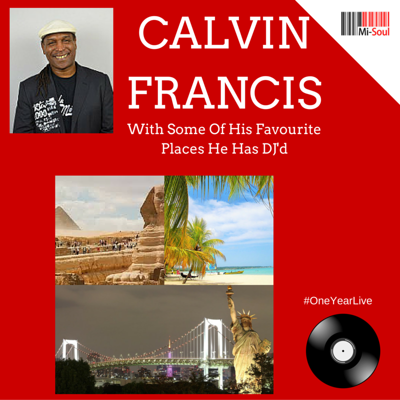 misoulradio's tweet photo. @Calvin_Francis shares his favourite DJ spots from around the world! #OneYearLive #MiSoul #Radio #Music #Soul #DJ https://t.co/PHpibcvkU9