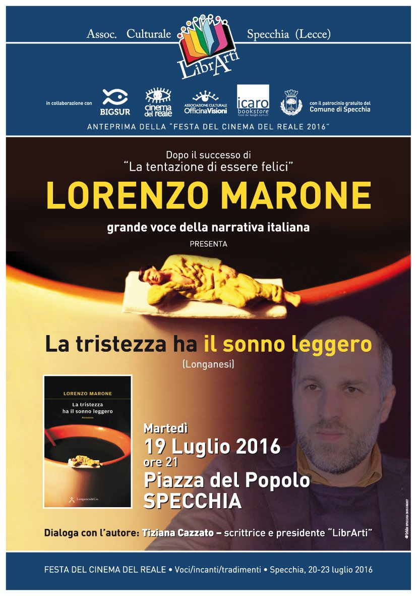 LibrSpecchia's tweet photo. #errigargiulo il protagonista del nuovo straordinario romanzo di @LorenzoMarone sarà @specchiaa. Venite a conoscerlo https://t.co/PuWS8auyPA