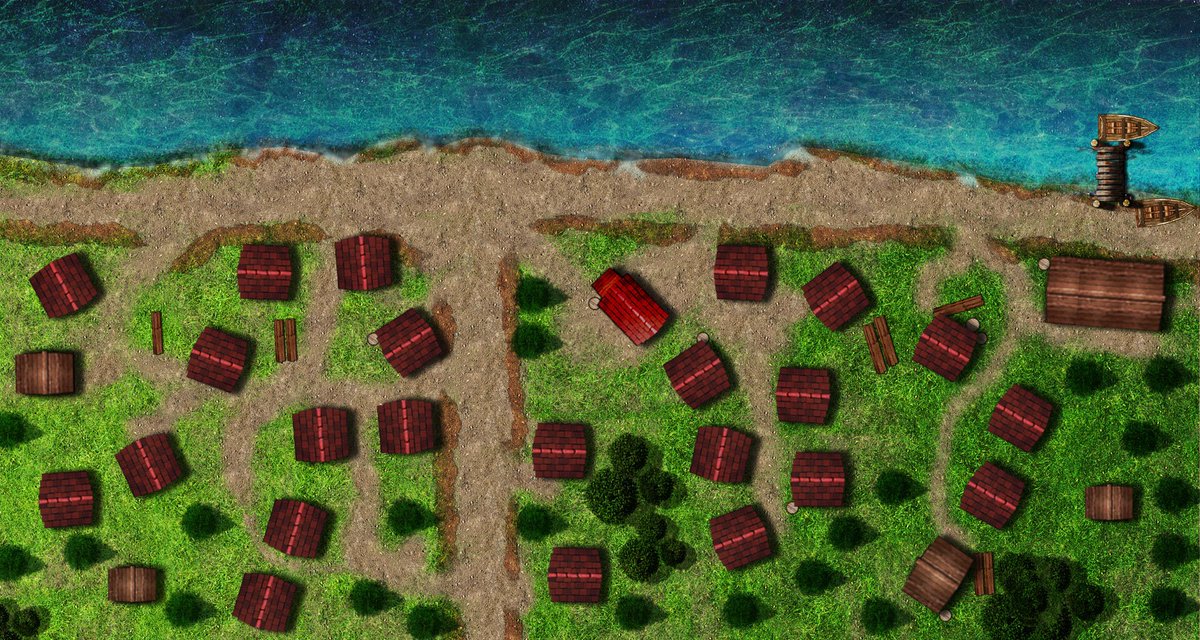 "Brigy" village part 2 at Shaktha Realm #gamedev #rpg #dnd #tabletop #indiegame #indiedev #indiegamelover #maps