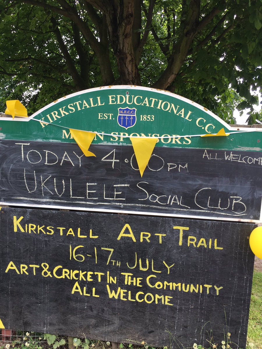 4pm today come see The Ukulele Social Club #kirkstallarttrail #ukulele