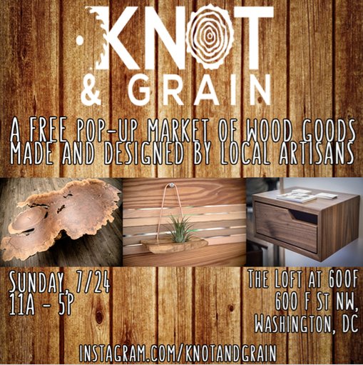 knotandgrain's tweet photo. @thingstododc FREE Knot &amp; Grain pop-up market for artisan wood goods comes to #DC on 7/24: https://t.co/BN9ESXYcDs https://t.co/gpSSXMeI6W