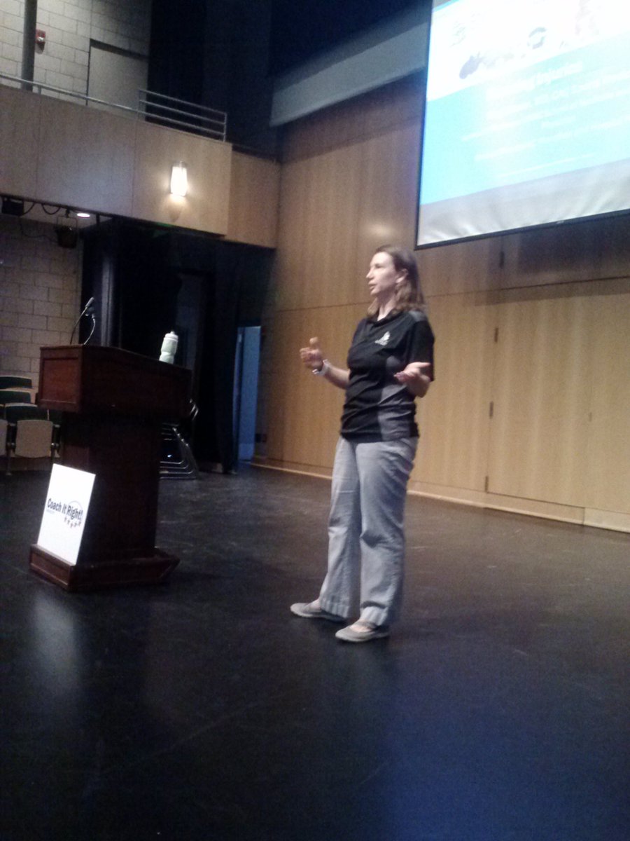 NAIACofC's tweet photo. Dr. Meg Gibson provides injury prevention:Intrinsic & Extrinsic factors tips #CoachItRight @CMHsportsmed @NAIA_News https://t.co/R4S3tT292u