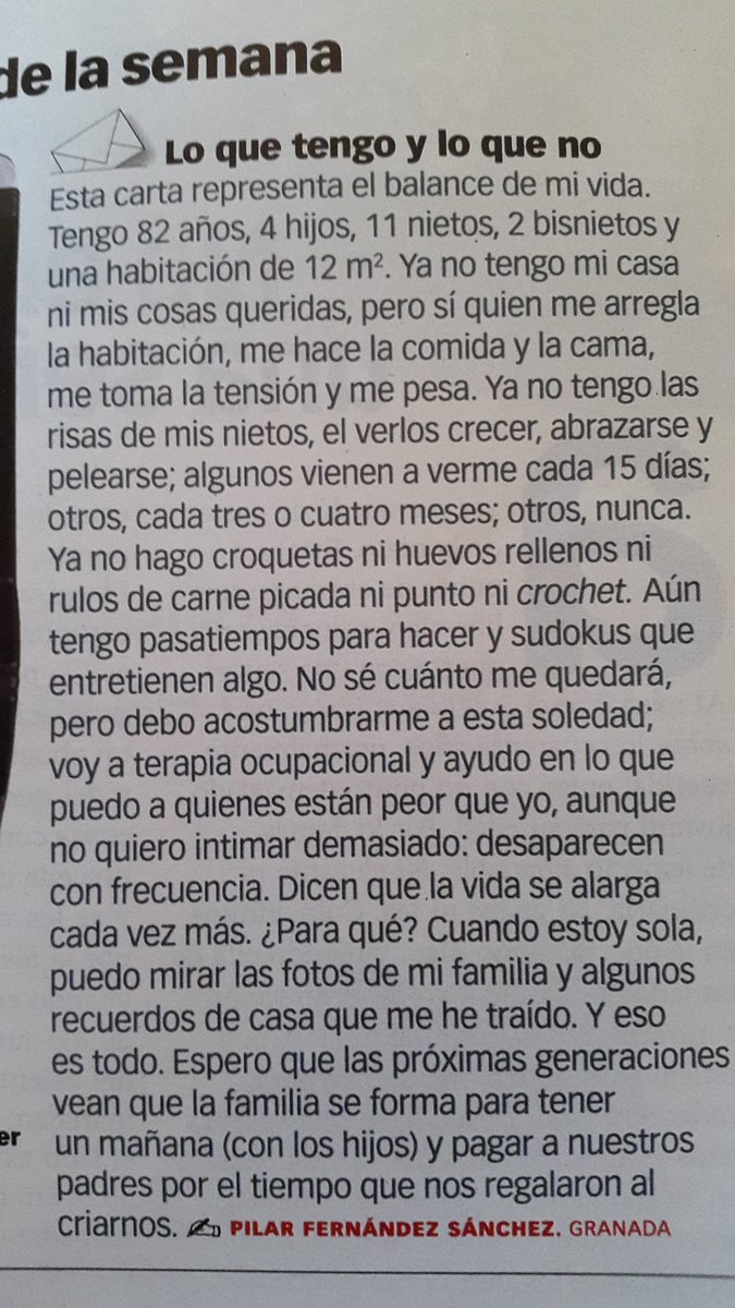 Madre mía. Qué puñalada a nuestra conciencia