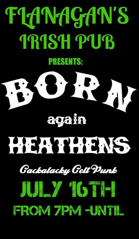 dunedinfun's tweet photo. @DunedinBeach @WhatsUpTampaBay @cl_music Born Again Heathens at Flanagan's Irish Pub #celticpunk #dunedin #livemusic https://t.co/ILEmqzwpXp