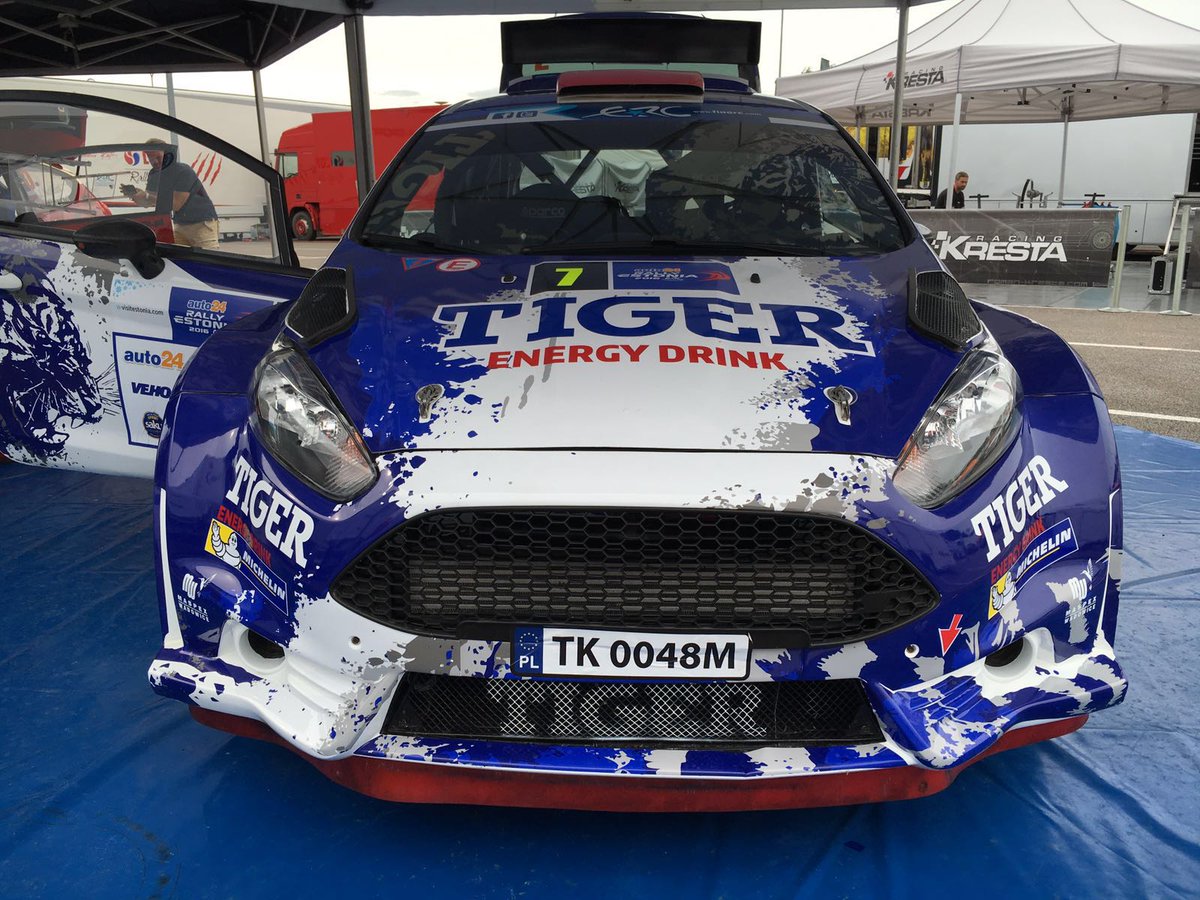 FIAERC's tweet photo. .@TigerRally after SS8: «  Everything is ok but I don’t like this stage. Maybe better in the next one. » #FIAERC https://t.co/IeZllV01ZB