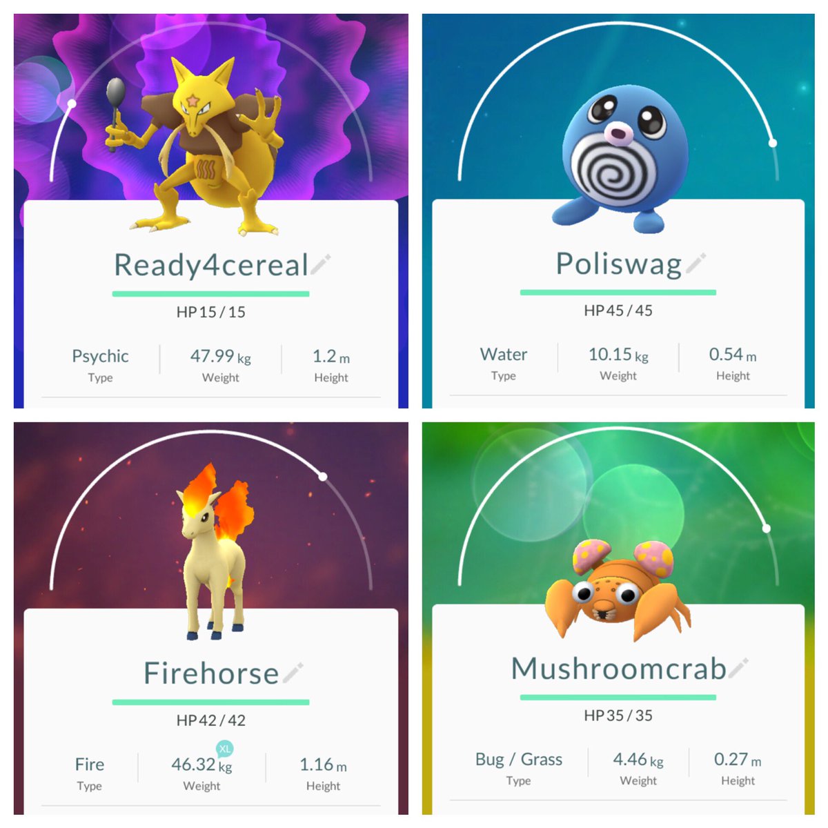 SquadMystic's tweet photo. #Winning at #PokemonGO. #Poliswag #Renaming #PokemonGOATL #PokemonGOUSA 😂 https://t.co/3ij59L5d5u