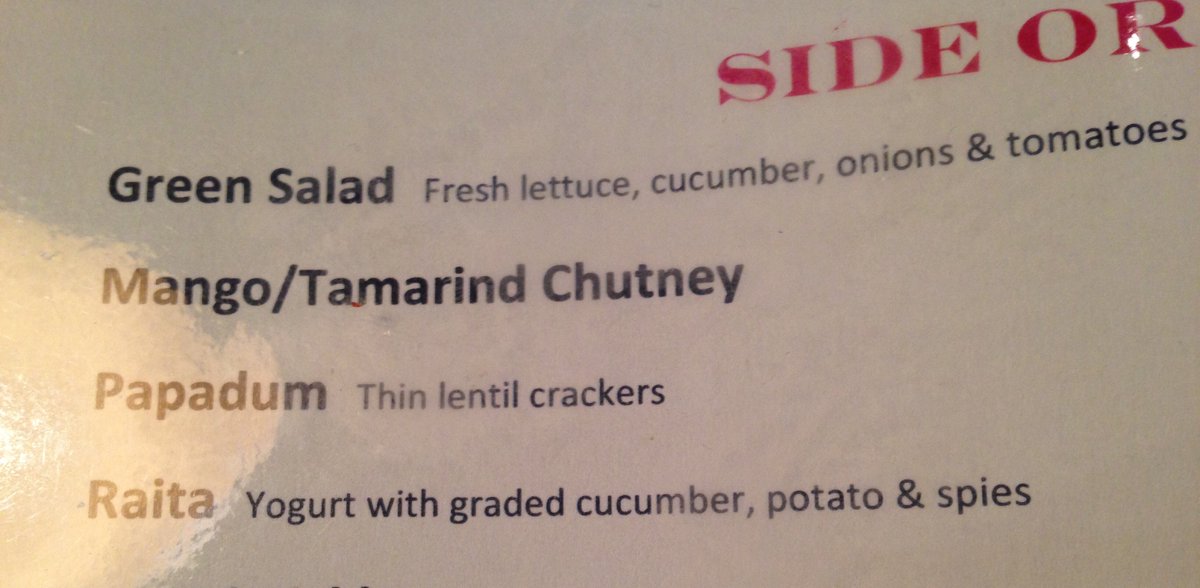 sweetambersings's tweet photo. I’ve been wondering where those damned spies have been hiding. Turns out, Bombay Grill in Burlington! https://t.co/jv7QgDL5TY