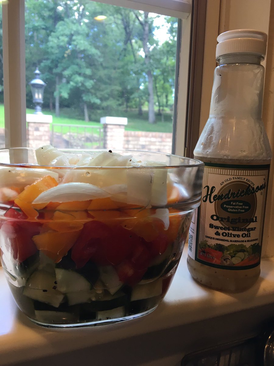 smarrke's tweet image. Tomato and cucumber salad w/ #hendricksons dressing. The taste of summer! @AgriMissouri