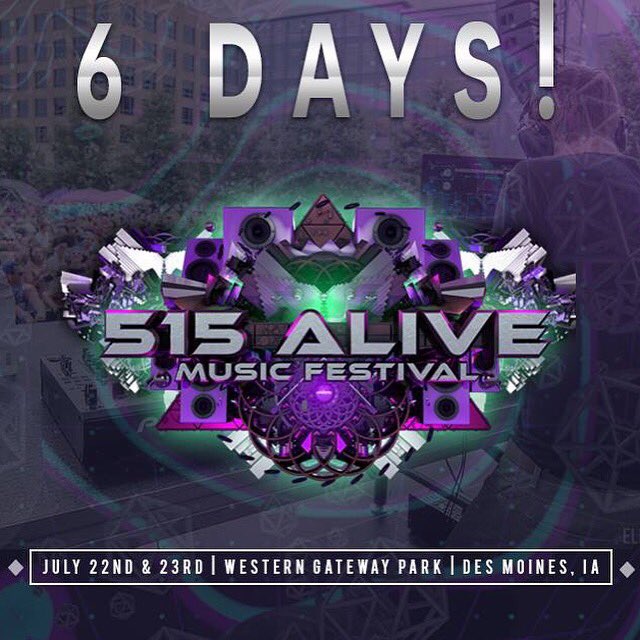 515AliveFest's tweet photo. 😮 OMG 6 DAYS! 😮 

Grab your tickets RIGHT NOW: https://t.co/2J0XFtRn9g https://t.co/IUeHuTqGeg