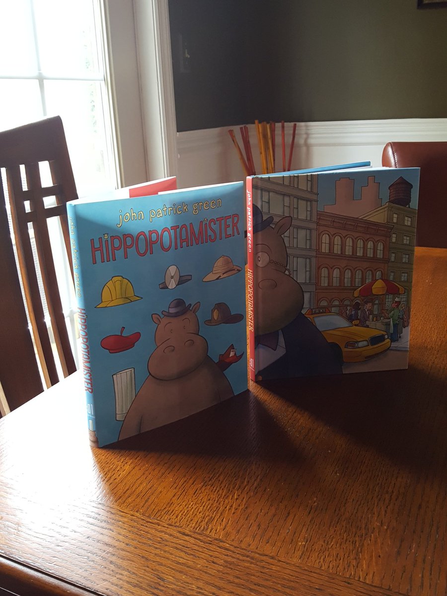 123Cheree's tweet photo. Hippopotamister. Love it all! Story, cover, dust jacket, endpapers. #classroommusthave #studentswillloveit https://t.co/NboPgBoj7y