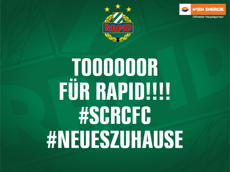 skrapid's tweet photo. 83' | TOOOOR für #Rapid! #scrcfc https://t.co/IUzNLcn986