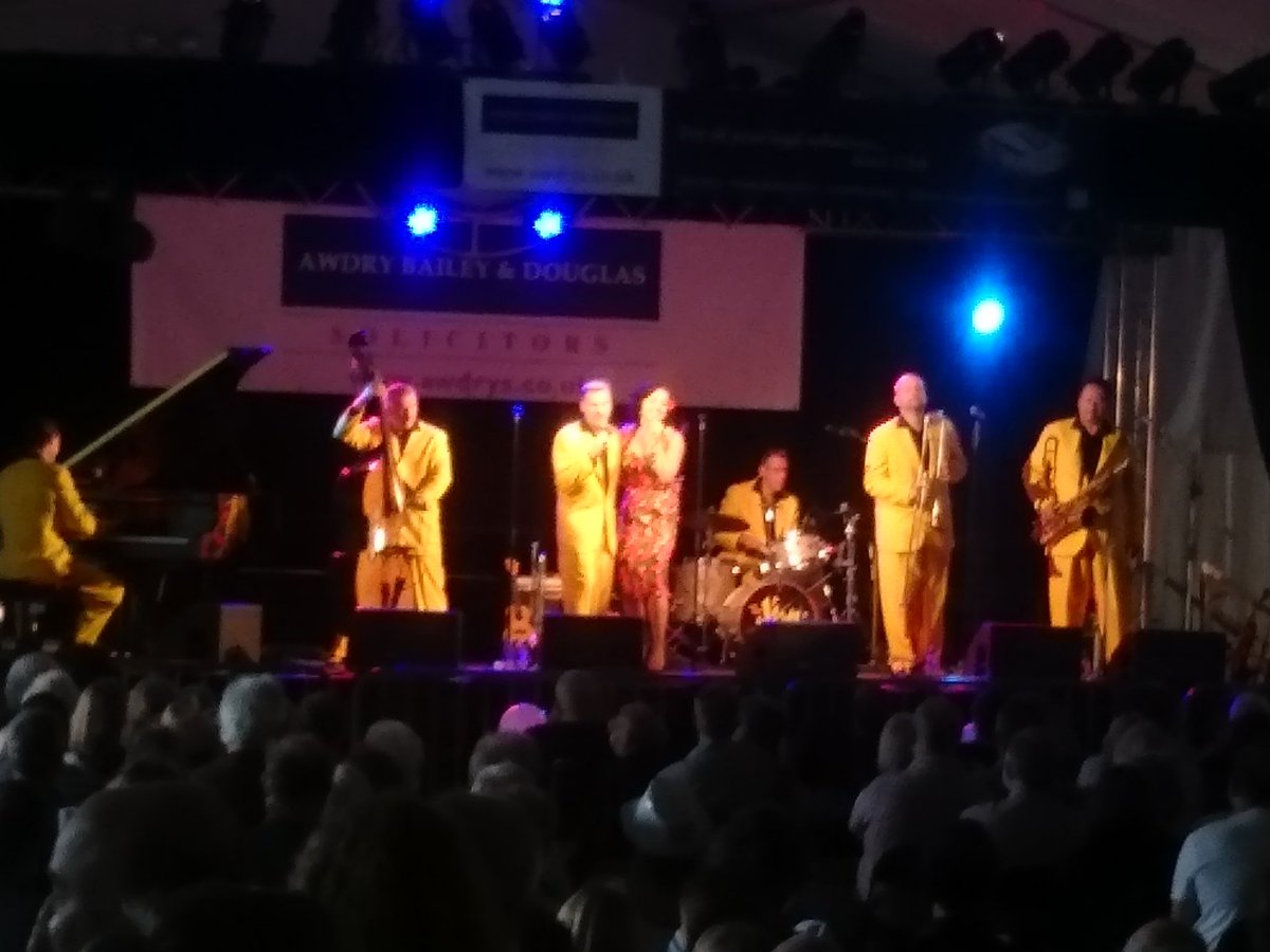 Watching <a href="/jiveaces/">The Jive Aces</a> <a href="/marlboroughjazz/">Marlborough Jazz</a> in the Priory Gardens Marquee