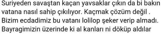 BiZ suriyeliler gibi ibne değiliz sokaklarda vatanımızı koruruz #MilletçeMeydanlardayız
