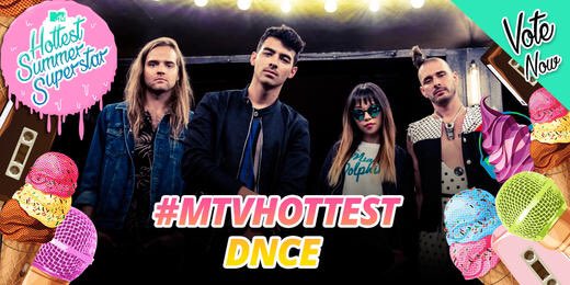 dncequestion's tweet image. DNCE está concorrendo ao Hottest Summer Superstar da @MTVMusicUK, votem com a tag "#MTVHottest DNCE"
