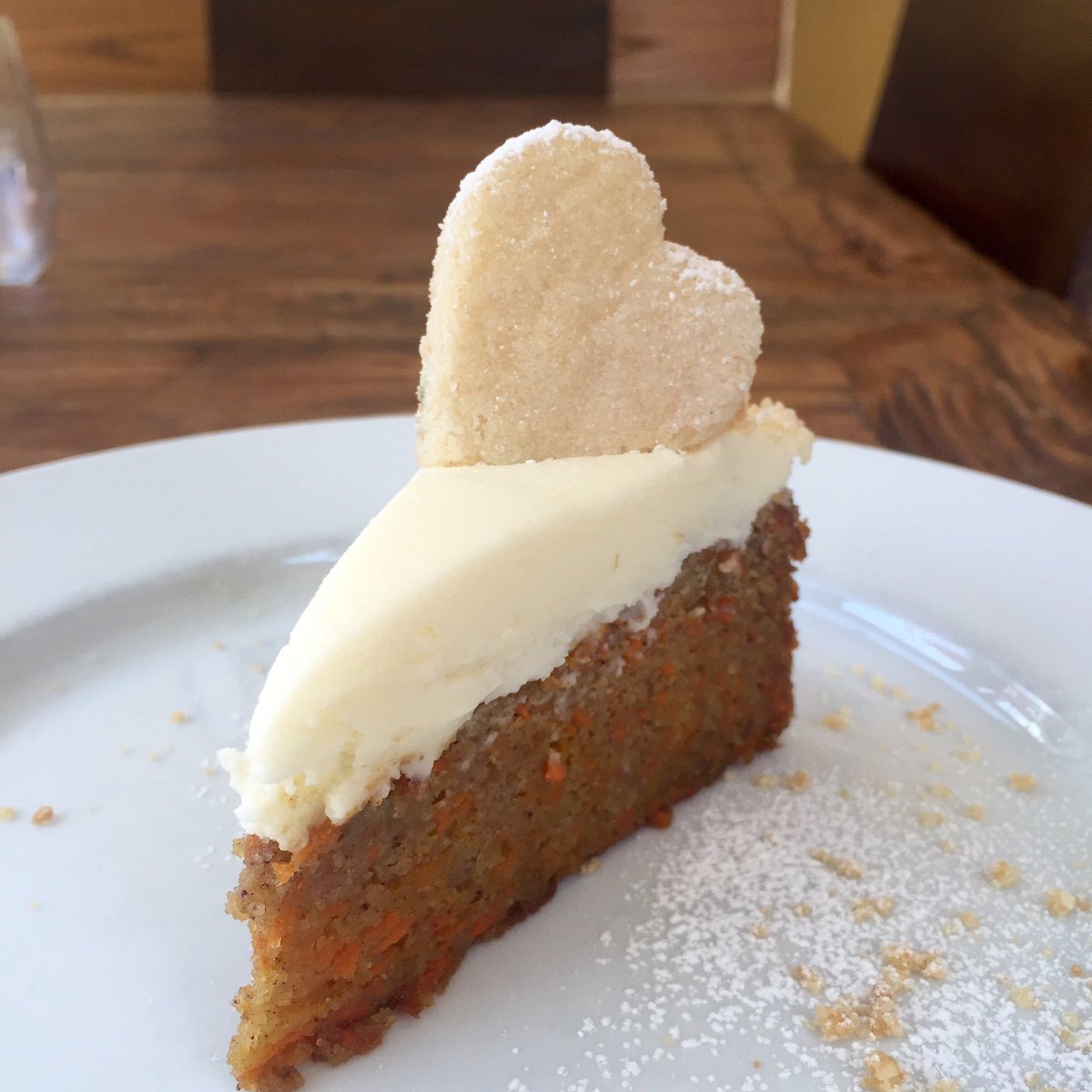 peasantbaker's tweet photo. An old favorite back tonight while it lasts! @LeVirtuPhila Olive Oil Carrot Cake, Cream Cheese Frosting, Shortbread https://t.co/Cia3LWzZjF