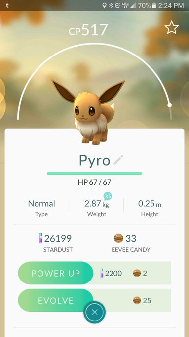 #PokemonGo Tip from Reddit for Eeveelutions! 100% success for me every time! Example: Flareon https://t<a href="/tag/pokemongo"class="tags">#PokemonGo</a>
