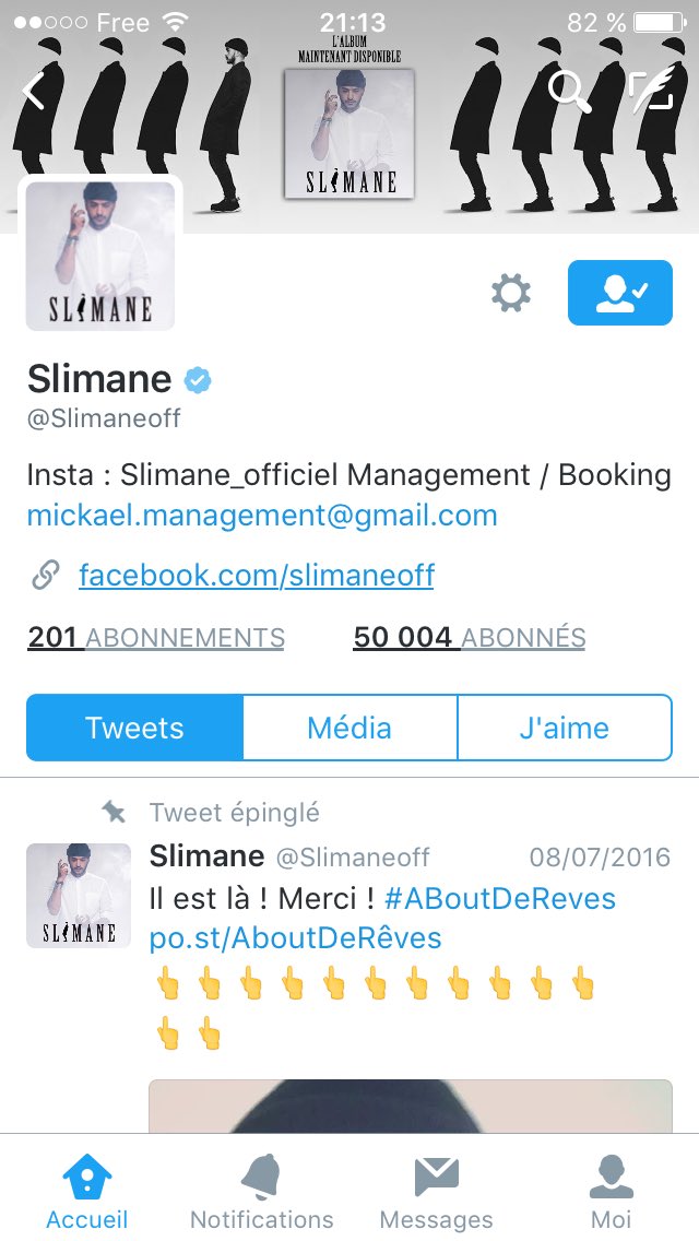 Bravo pour la barre des 50000abonnes tu le mérites tellement ! 👌🏻👏🏻 @Slimaneoff