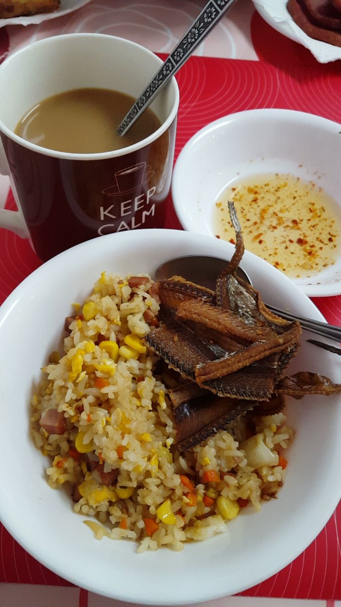 Kain n.Todays brunch spam friedrice, prito dried espada &amp; coffee 😊 solve <a href="/LindaNacino/">Linda Nacino</a> <a href="/nacinorocco/">Rocco Nacino</a>  #Encantadia2016
