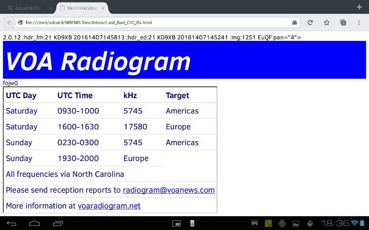 F4ECA's tweet photo. @voaradiogram even in portable station rx 17580kHz jn34em #Tivar #AndFlmsg #trek https://t.co/keapUSsoqb