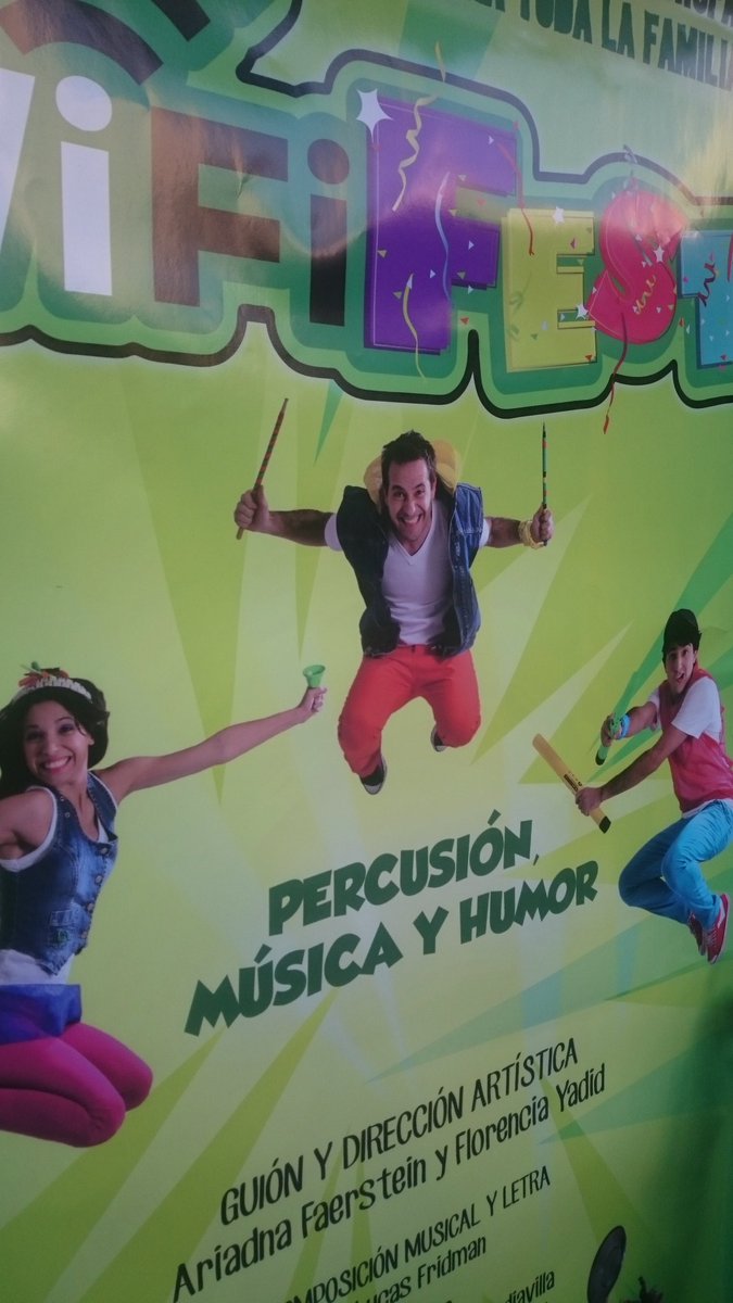 pcasabona's tweet photo. Se viene @DesenchufadosOK en el Paseo La Plaza #WiFiFest cc @AyniComunica @RominaPomponio https://t.co/Ul5Uwcs2Yh