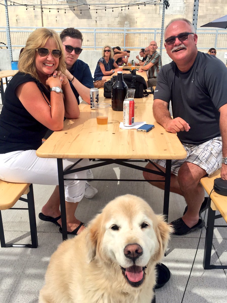CollectiveBrew's tweet photo. A BEERGARDEN isn't complete without the whole family. Open till 11PM #HamOnt https://t.co/XhaHbTNQsf