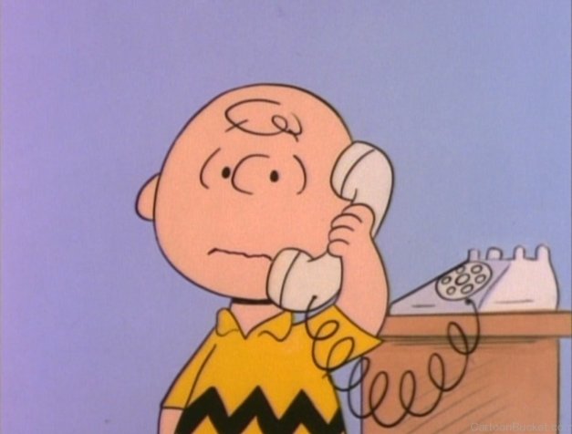 "Are you there, Linus? It's me, Charlie. Let's go get some soda."