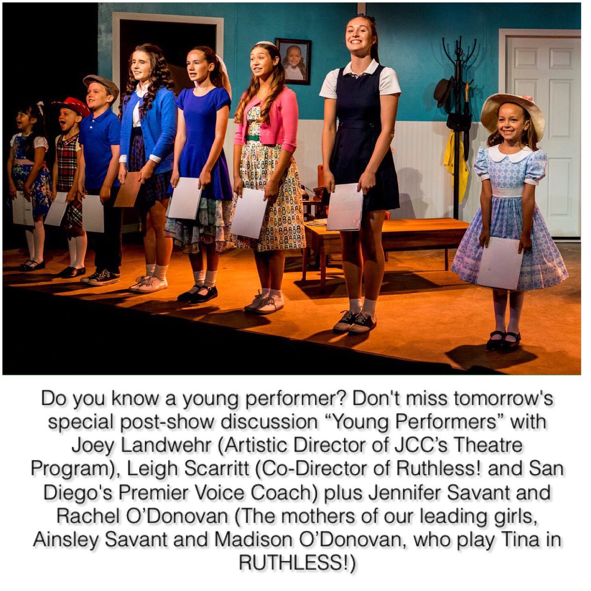 MOXIETheatreCo's tweet photo. #MoxieRuthless #ruthlessthemusical #talkback https://t.co/nnlFaLoAhL