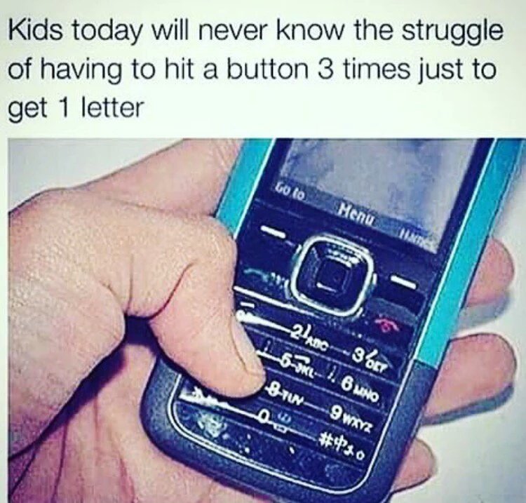 MarketingUnivrs's tweet image. Remember how much work it took to text?