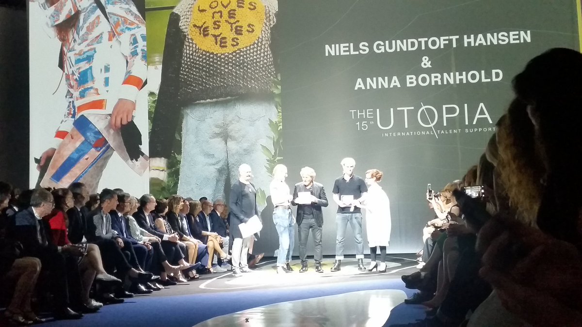 Niels G. Hansen and Anna Bornhold won the #otb award at #itscontest #itsplatform #fashion <a href="/ITSplatform/">International Talent Support</a> <a href="/RenzoRosso/">Renzo Rosso</a>