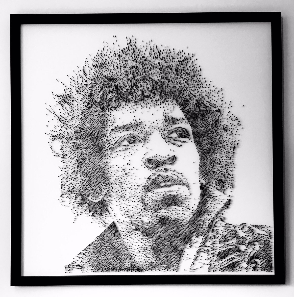David Foster On Twitter New Jimi Hendrix Artwork Made From 12500
