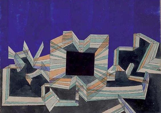 Paul Klee | The gate of the night, 1921 #art #painting