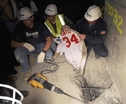 Gary Striewski on X: Remember when a worker buried an Ortiz jersey at new Yankee  Stadium? They've made the spot a memory.  / X