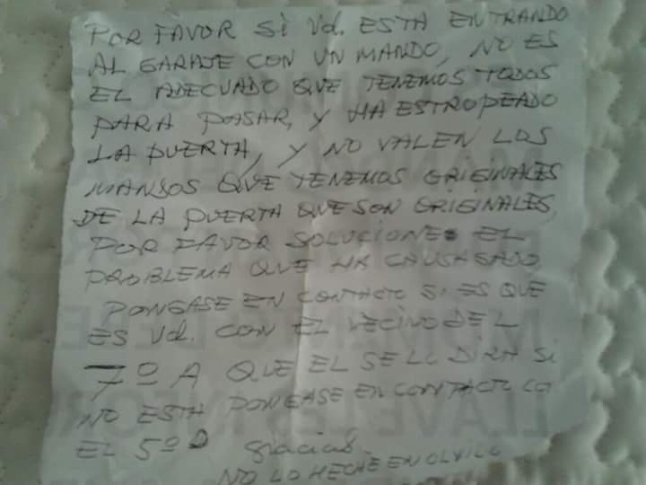 trastocho's tweet photo. Que ya ni en el garaje está uno tranquilo,leñe #amorvecinal #garaje #nolohecheenolvido https://t.co/x8TvXh7lj4