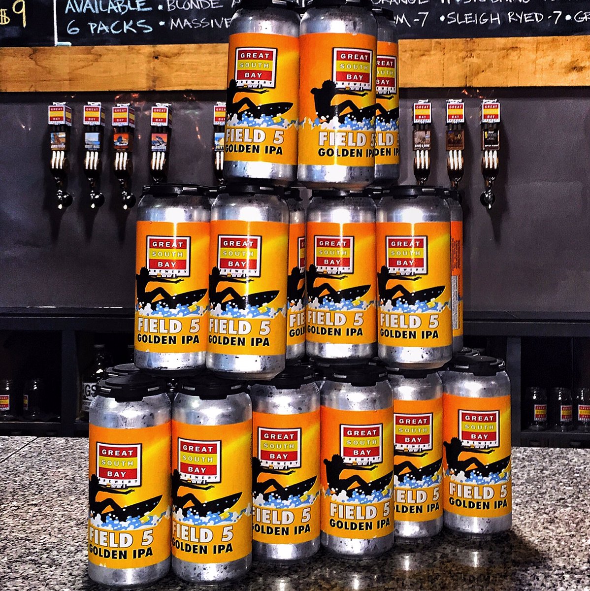 greatsouthbay's tweet photo. F5GIPA Cans Now Avail at GSB and your local Beer Dist. Summer is Official #Field5 #F5IPA #greatsouthbay #drinkgsb https://t.co/OZODKvmOsp