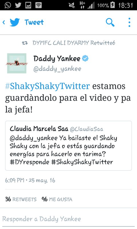 DYArmy_Int's tweet image. @daddy_yankee 😂😏😏 que paso antes eras chevere  Vamo a bailar 😂😂😂 #Shakyvideo