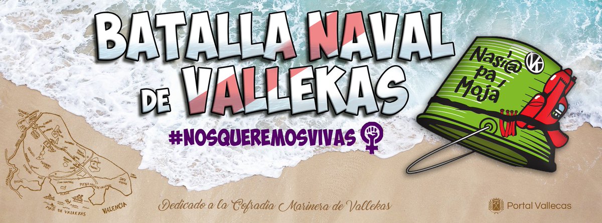 PortalVallecas's tweet photo. Hoy a las 16:30h #BatallaNavalVk #MójateContraelMachismo #NosQueremosVivas
¡#Vallekas vuelve a ser #PuertodeMar ⛵💦! https://t.co/vRKjT092Gp